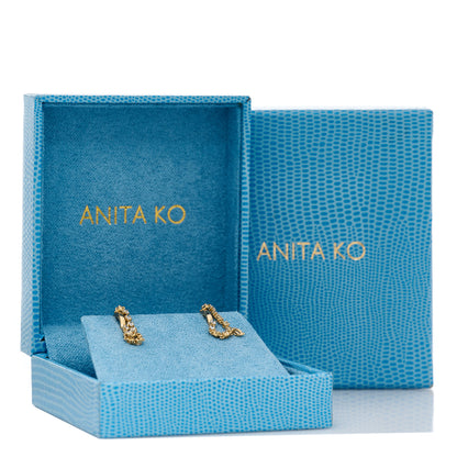 Anita Ko 18K Yellow Gold Diamond Sienna Huggies Earrings 5 of 5