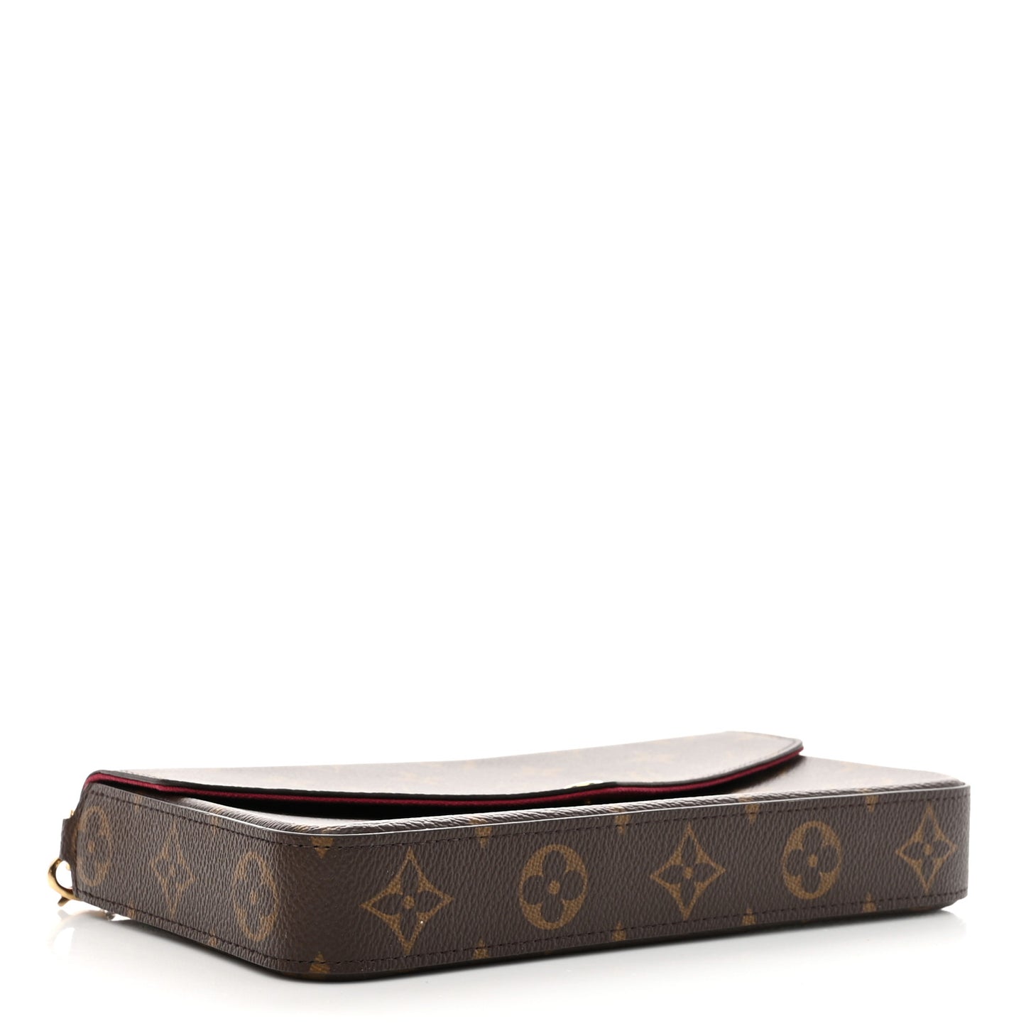 Monogram Pochette Felicie Chain Wallet Fuchsia