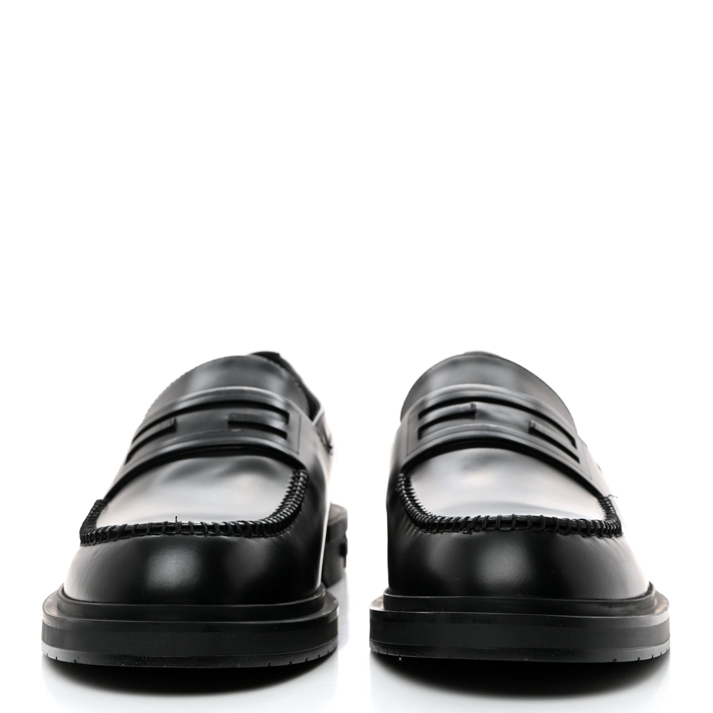 Vitello Abrasivato Mens Frame Loafers 9 Black