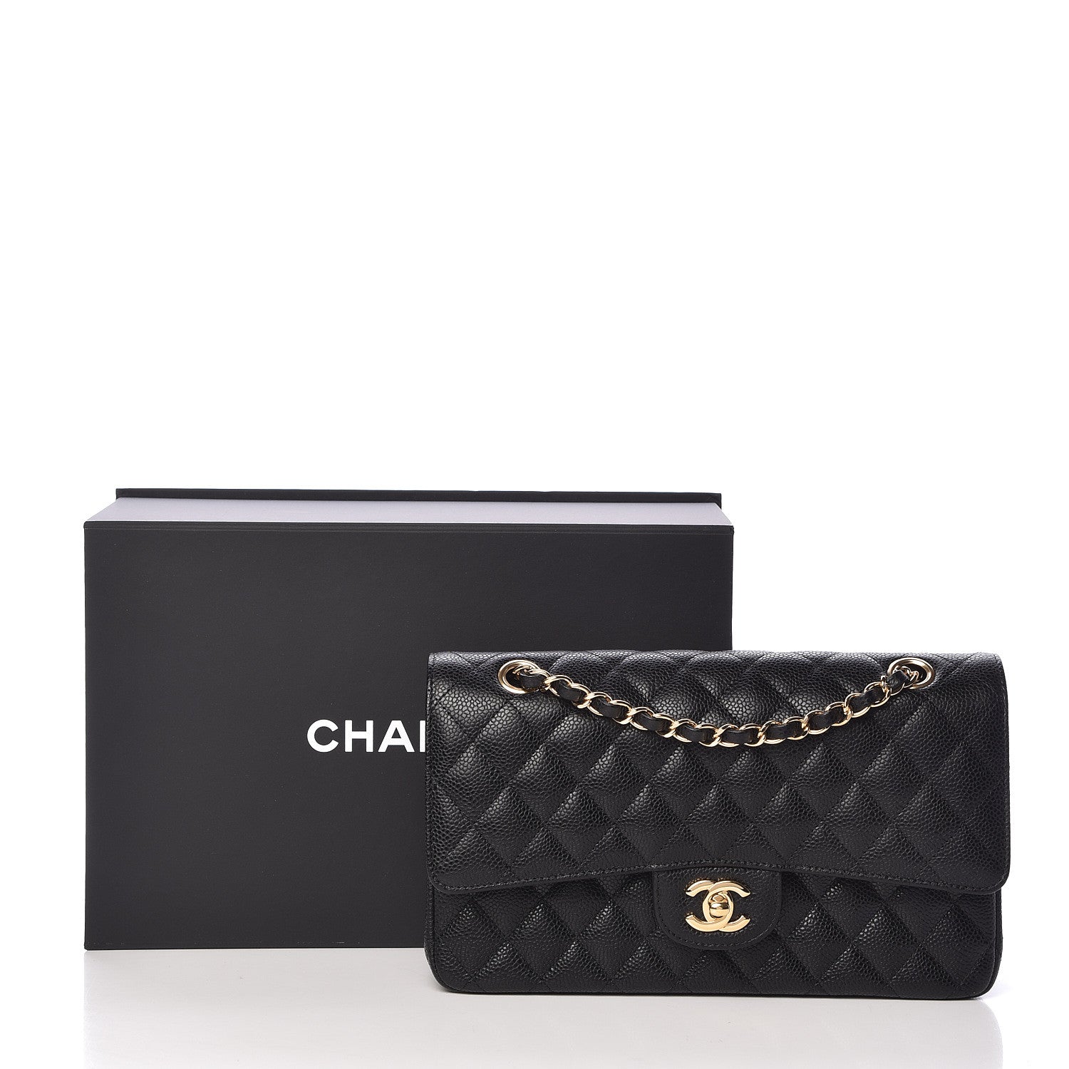 Chanel Caviar Quilted Medium Double Flap Black 11 of 11