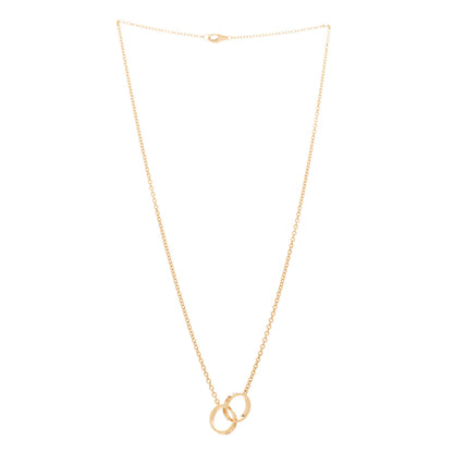 Cartier 18K Pink Gold Interlocking LOVE Necklace 3 of 6