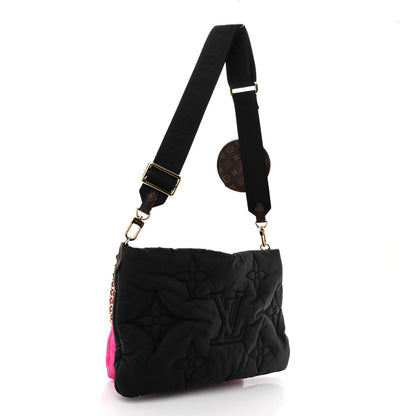 Louis Vuitton Econyl Monogram Pillow Maxi Multi Pochette Accessories Black Fuchsia 3 of 11