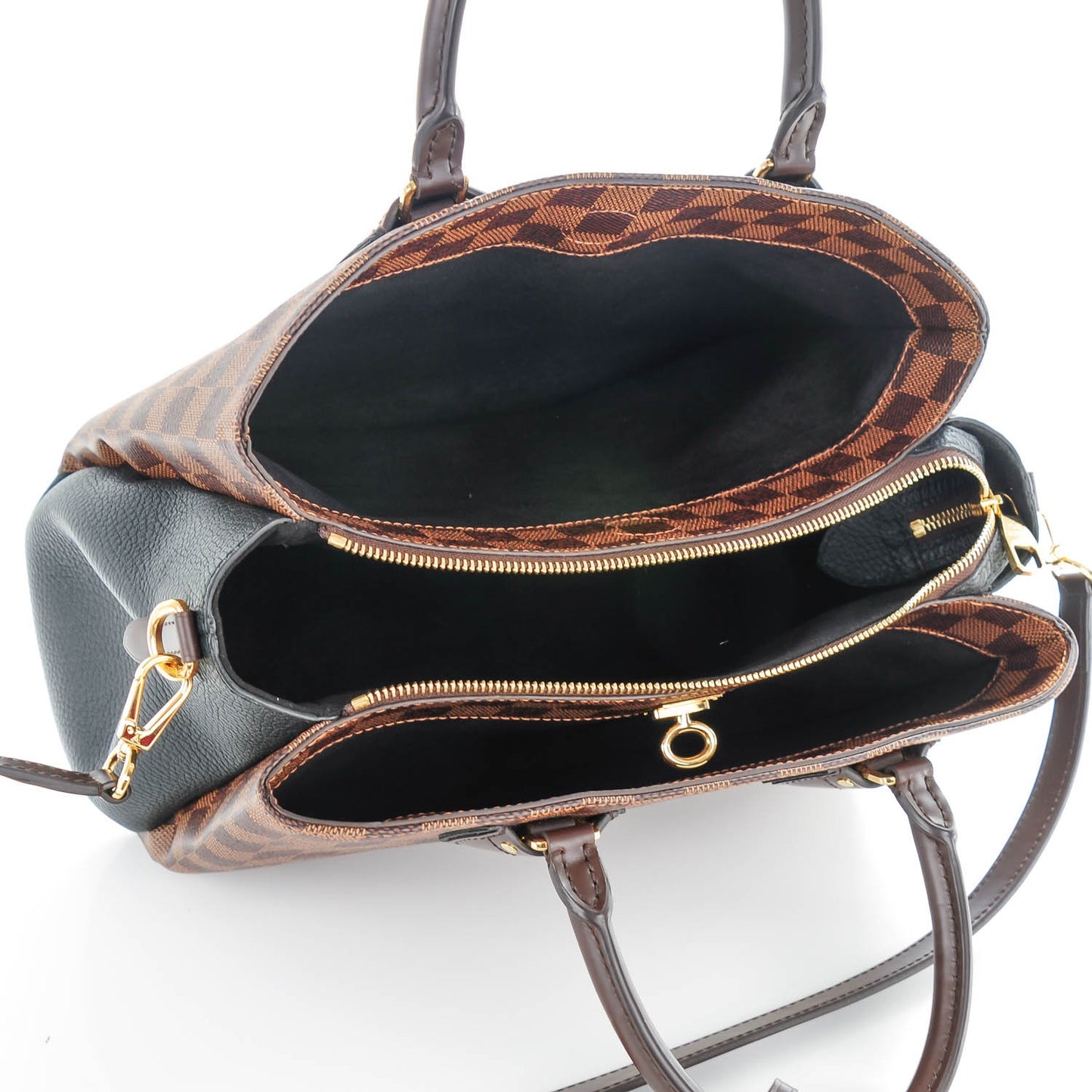 Cuir Taurillon Damier Ebene Normandy Black