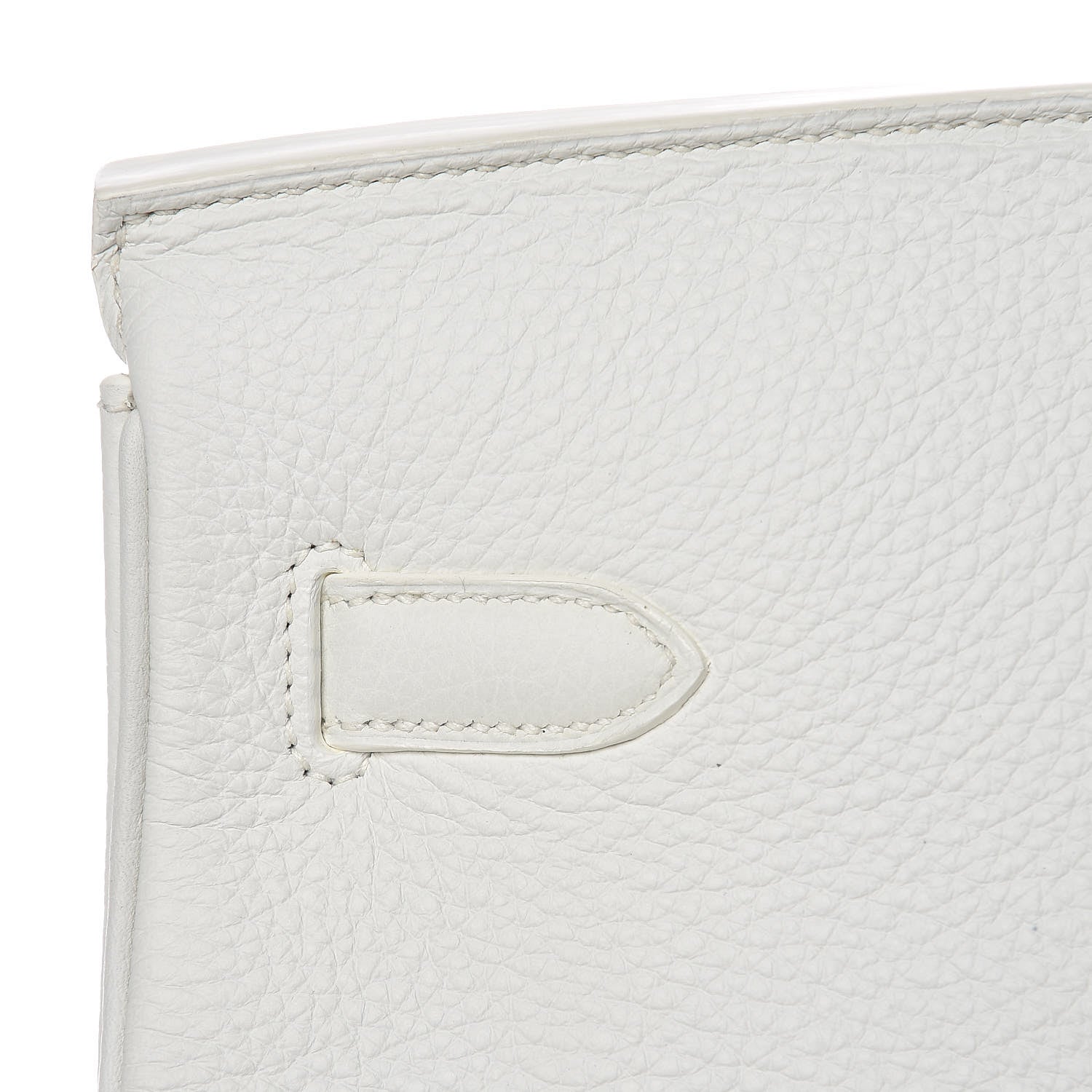 Hermes Taurillon Clemence Birkin 40 White 9 of 39
