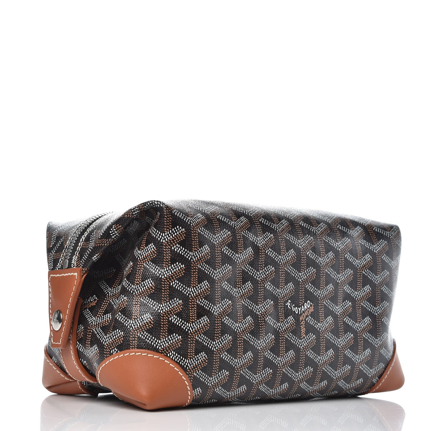 Goyard Goyardine Boeing 25 Trousse de Toilette Black Gold 3 of 10