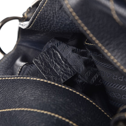 Prada Vitello Daino Rope Hobo Black 7 of 13