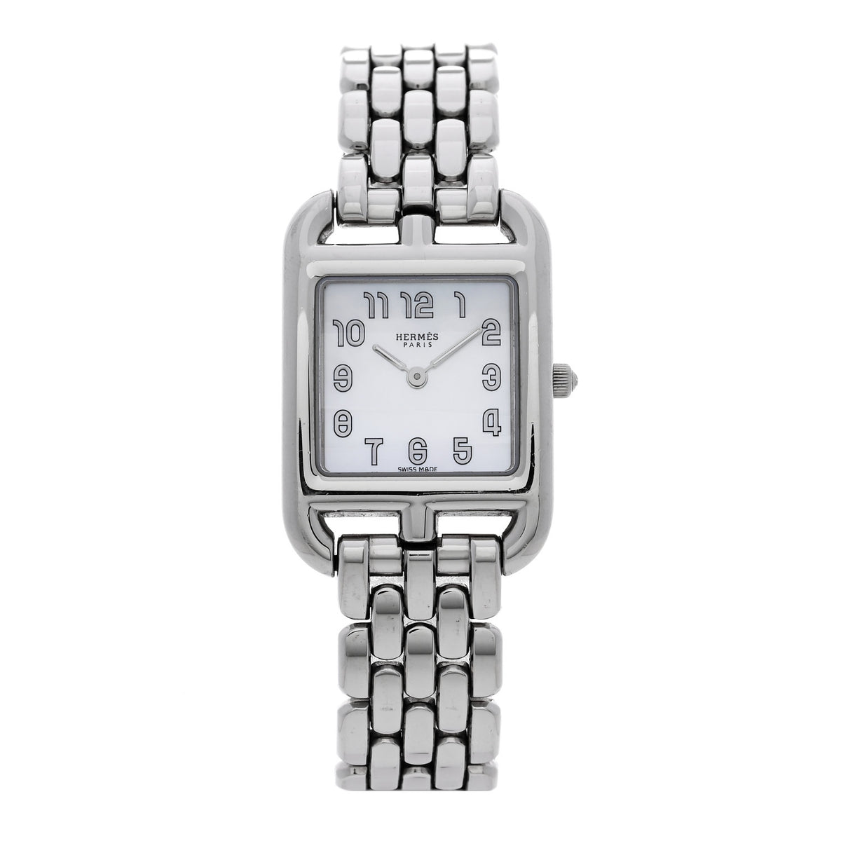 Hermes Stainless Steel 23mm Cape Cod Quartz Watch Etoupe 1 of 5