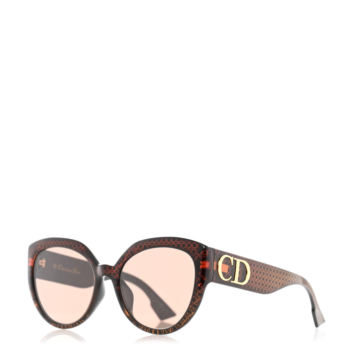 Acetate DDiorF Cat Eye Sunglasses Brown