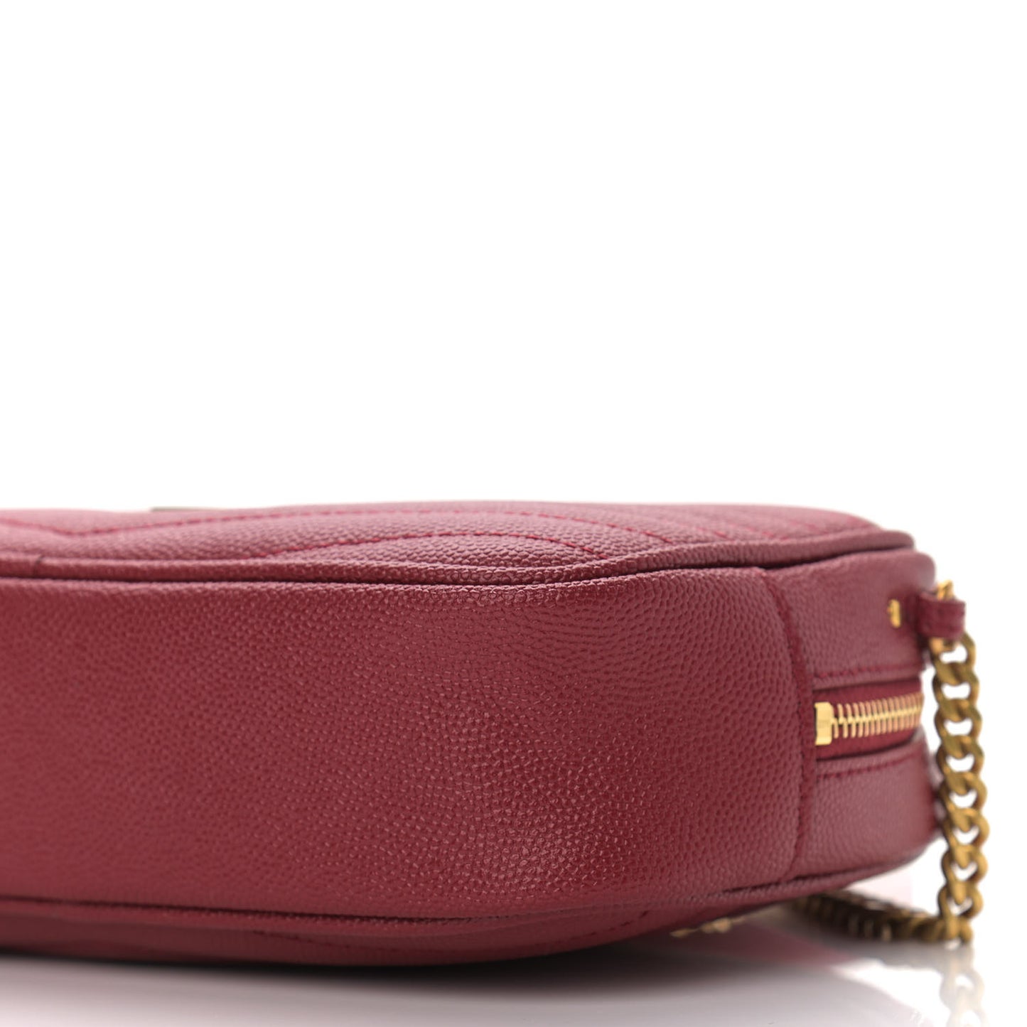 Grain De Poudre Matelasse Monogram Mini Lou Camera Bag Opyum Red