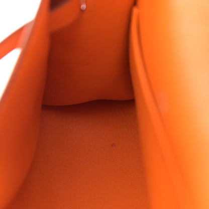 Hermes Swift Kelly Pochette Clutch Orange 12 of 21