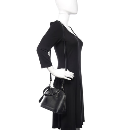 Louis Vuitton Epi Alma BB Black 2 of 9