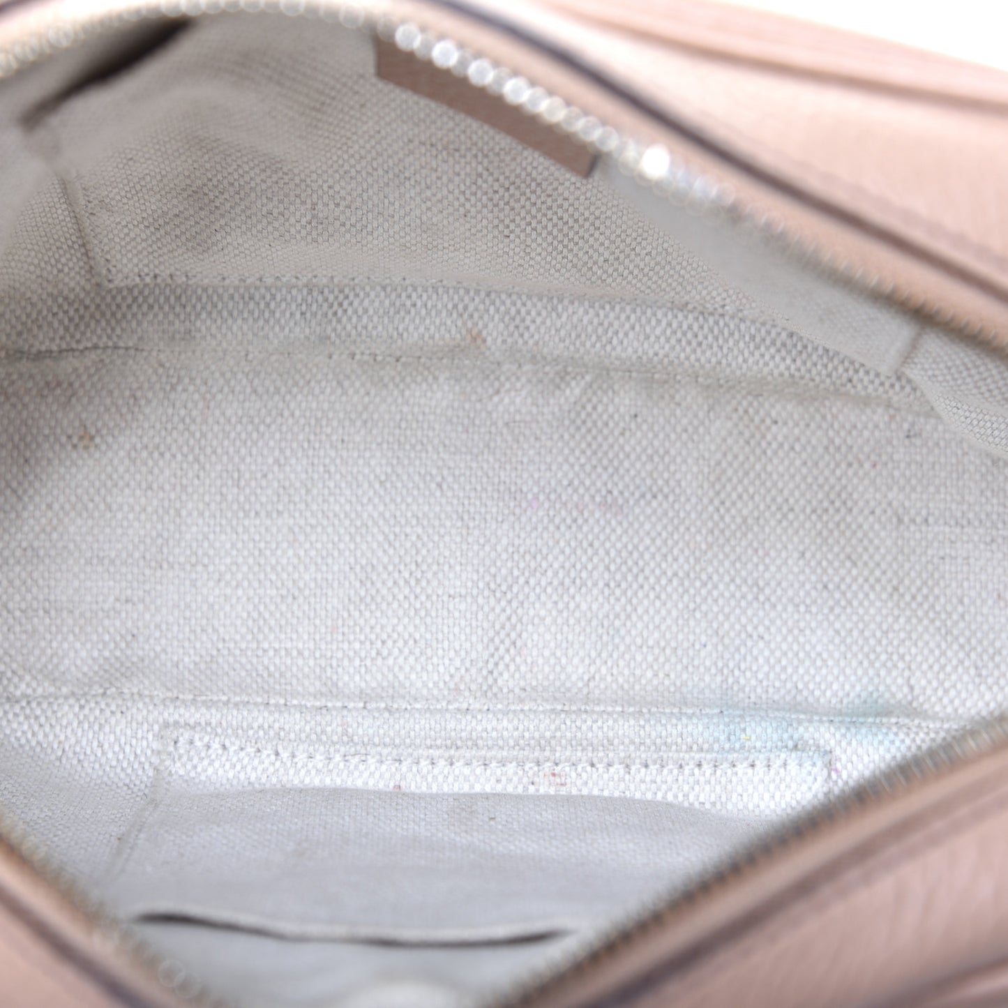 Pebbled Calfskin Small Soho Disco Bag Rose Beige