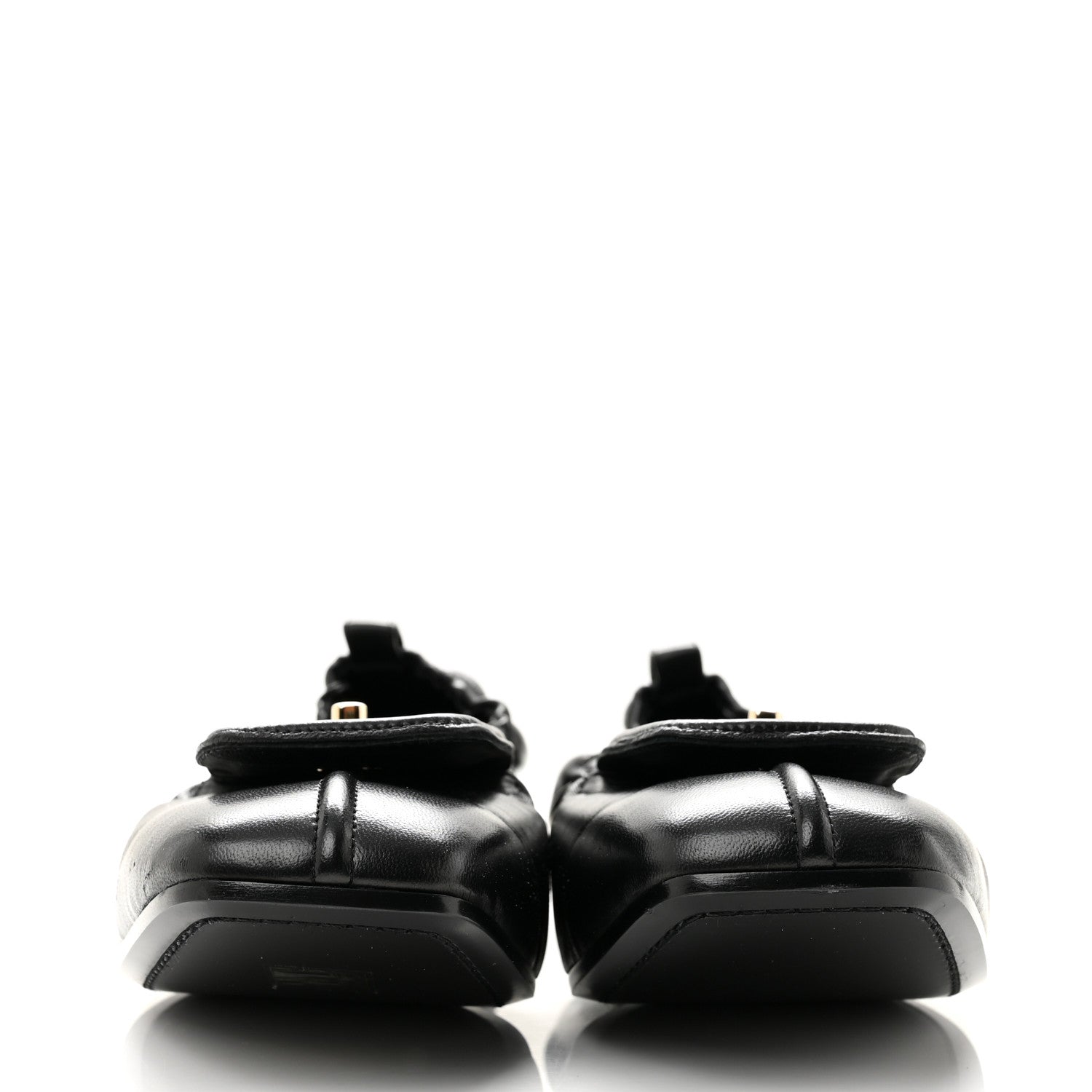 Chanel Lambskin CC Turnlock Ballerina Flats 40.5 Black 3 of 10