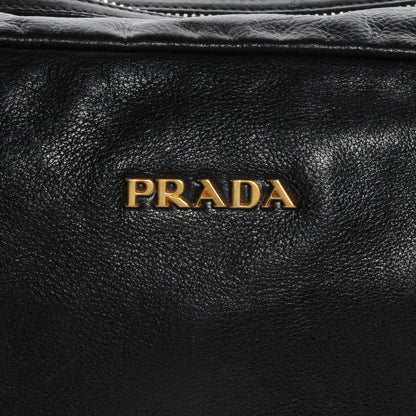 Prada Soft Calf Bowler Bag Black 10 of 10