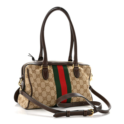Gucci GG Monogram Web Medium Borsetto Boston Sand Brown 3 of 11