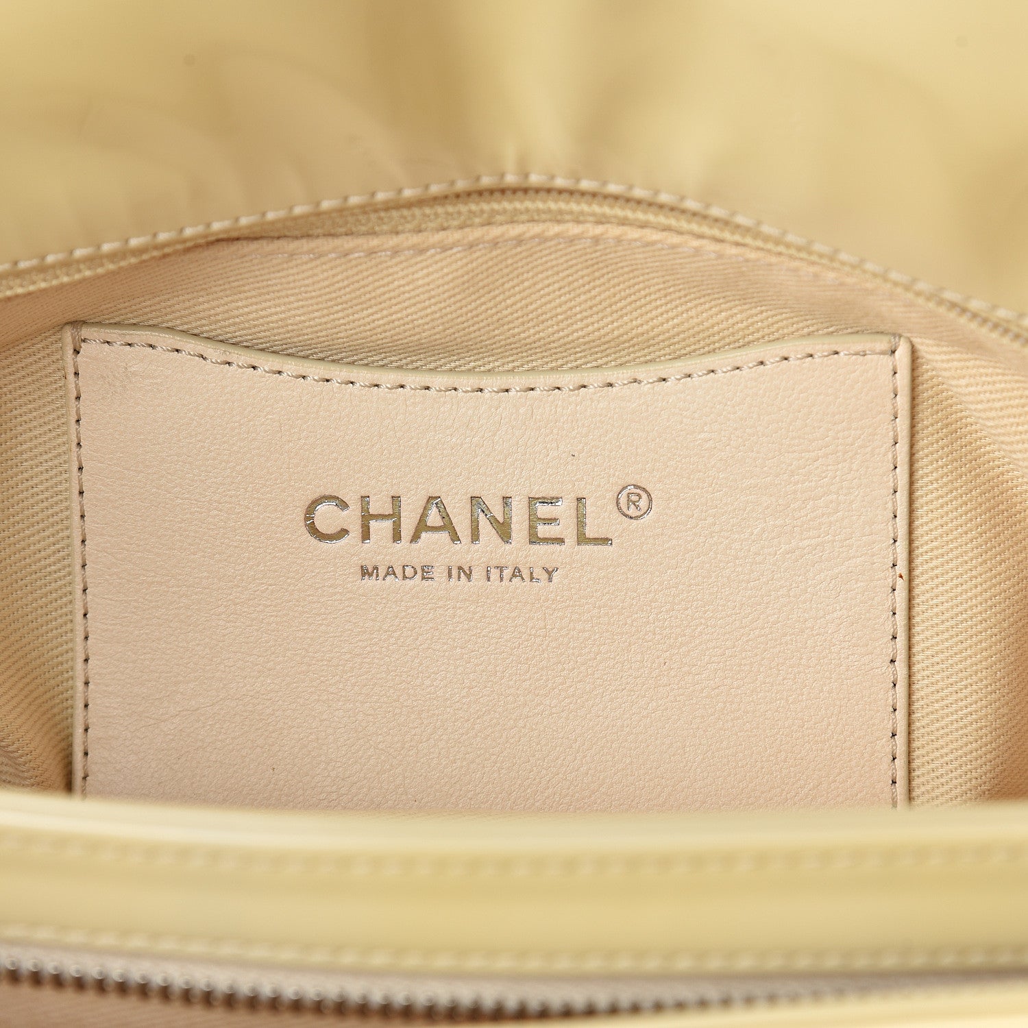Chanel Patent Quilted Medium Just Mademoiselle Light Yellow 5 of 8