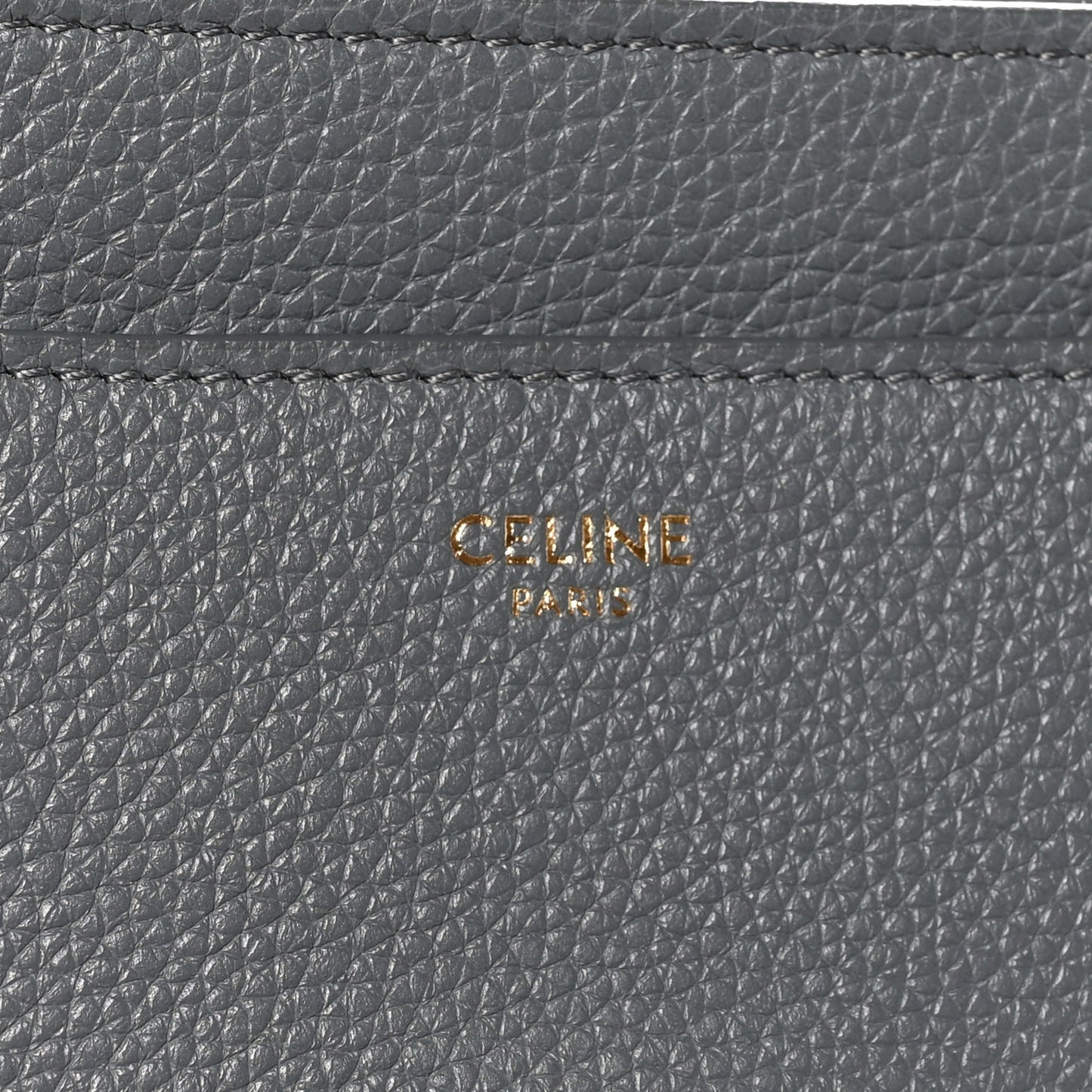 Grained Calfskin Small 16 Top Handle Bag Medium Grey