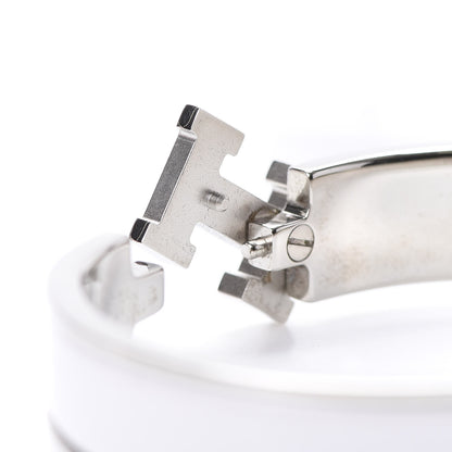 Hermes Enamel Narrow Clic Clac H Bracelet PM White 5 of 6