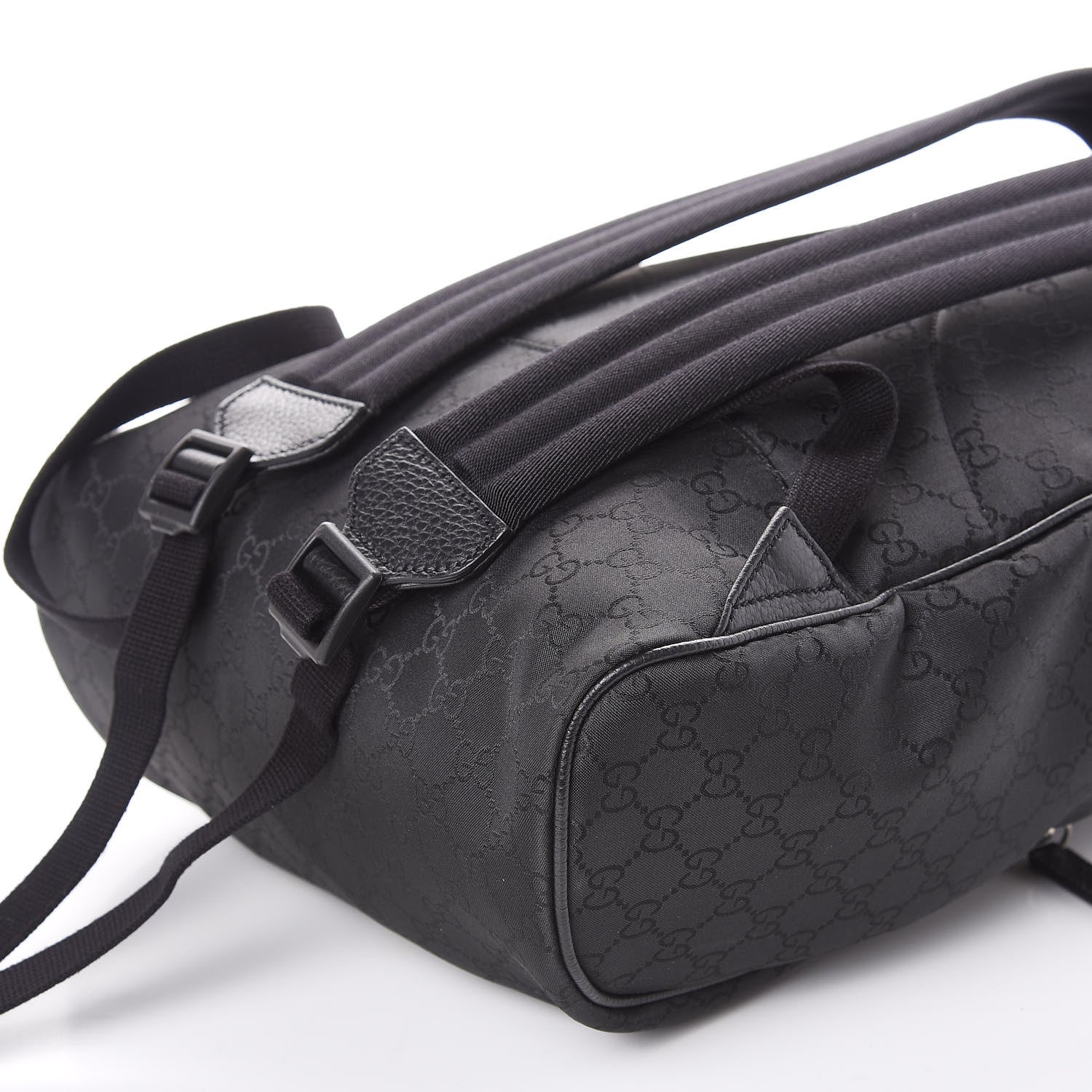 Gucci Nylon Monogram Slim Backpack Black 5 of 8