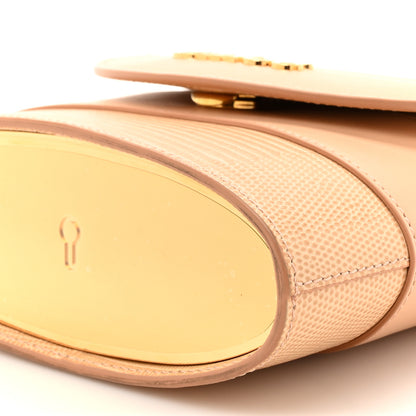 Chloe Calfskin Lizard Embossed Small Aby Lock Delicate Pink 9 of 10