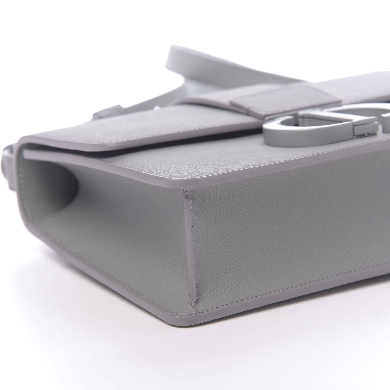 Christian Dior Ultra Matte Grained Calfskin 30 Montaigne Flap Bag Grey 8 of 10