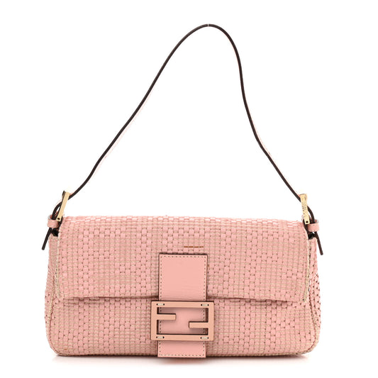 Calfskin Woven Baguette Cipria Beige Phard