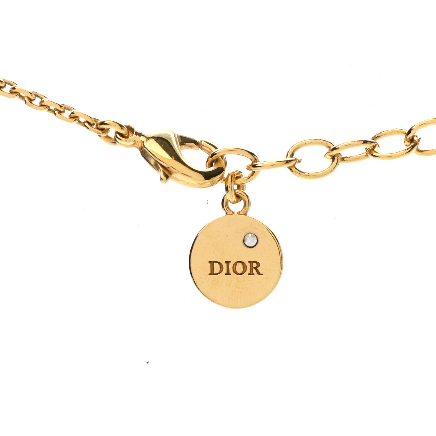 Christian Dior Crystal Dio(r)evolution Necklace Gold 4 of 4
