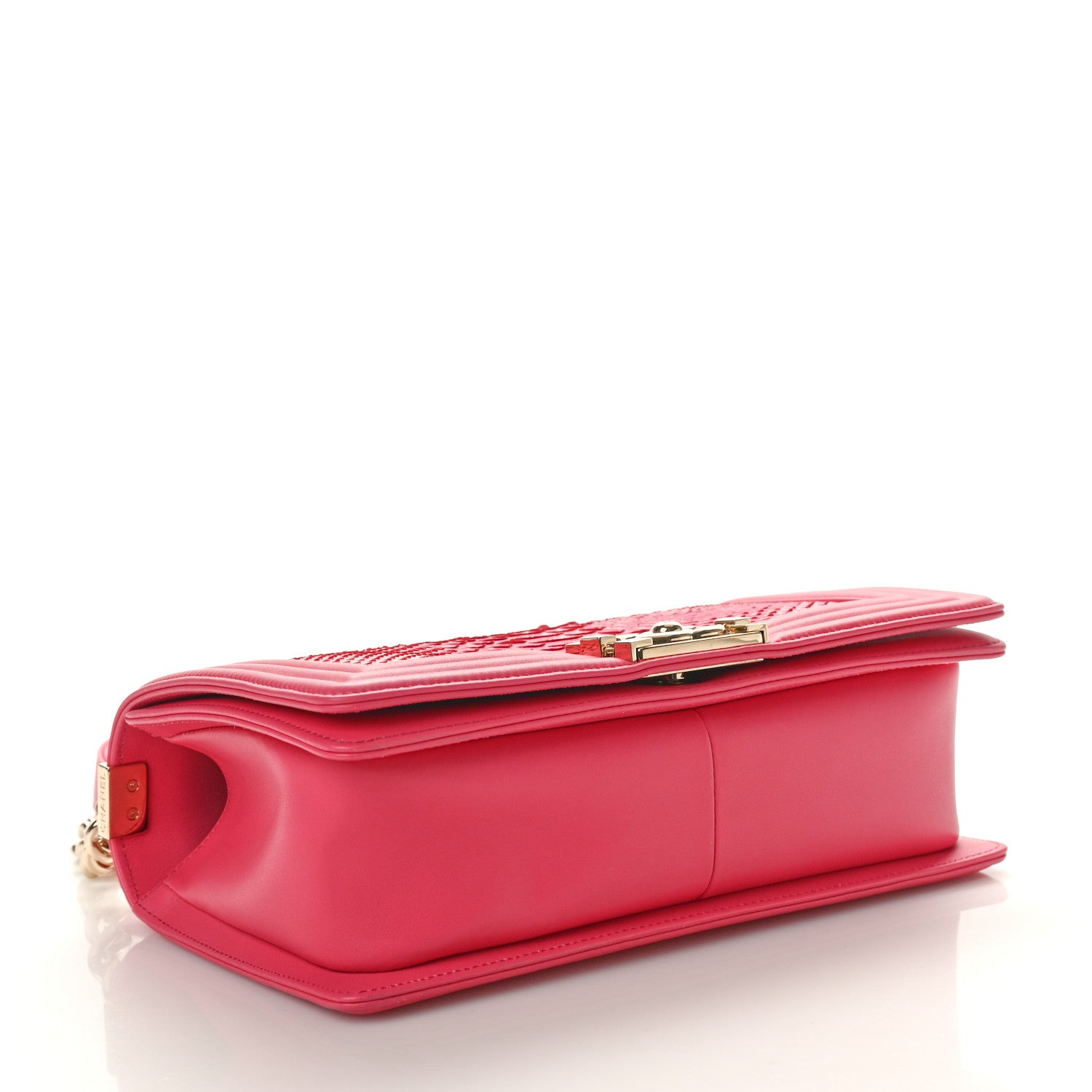 Chanel Snakeskin Medium Boy Flap Pink 4 of 10