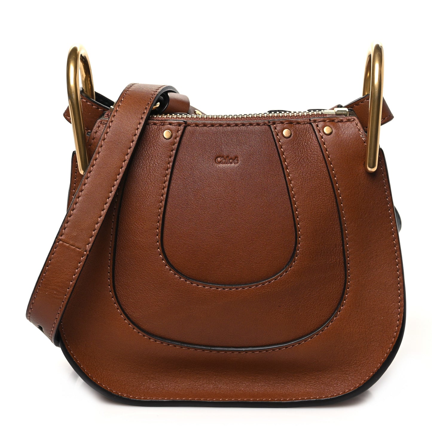 Grained Calfskin Nano Hayley Hobo  Tan