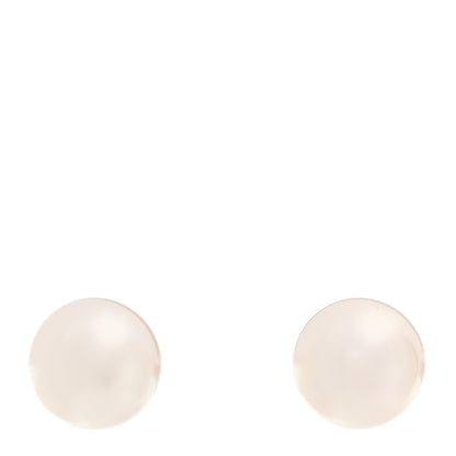 Mikimoto 18K Yellow Gold Akoya Cultured Pearl 7-7.5mm Stud Earrings 1 of 5