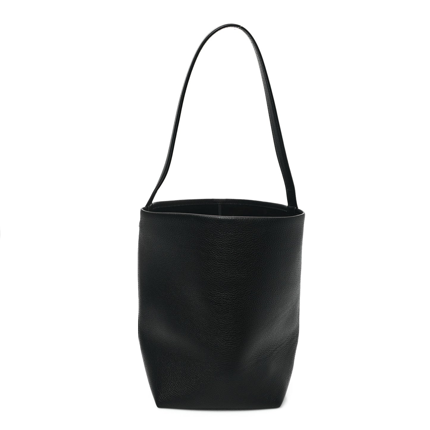 Grained Calfskin Medium N/S Park Tote Black