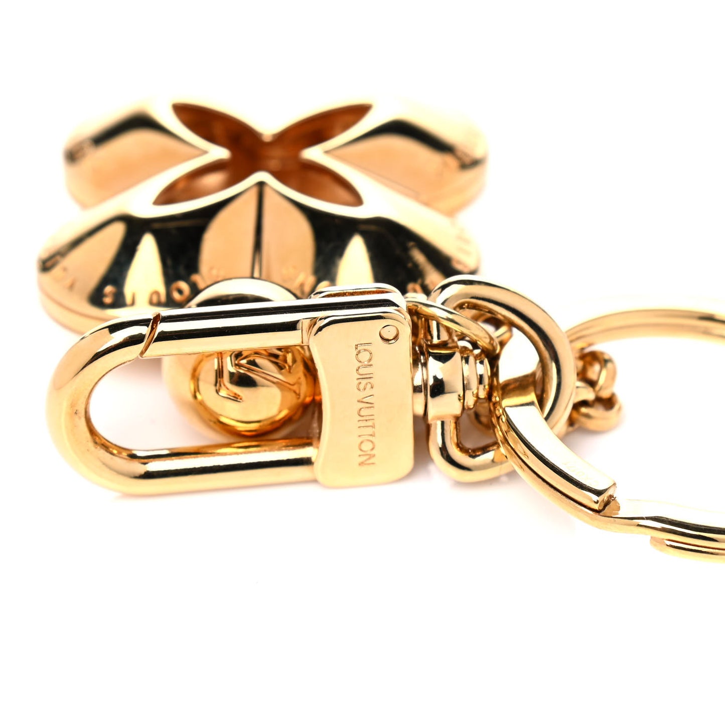 Metal Eclipse Bag Charm Key Holder Gold
