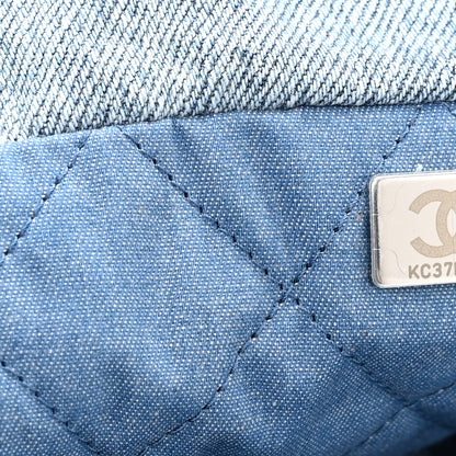 Chanel Denim Quilted Small Chanel 22 Blue 8 of 11