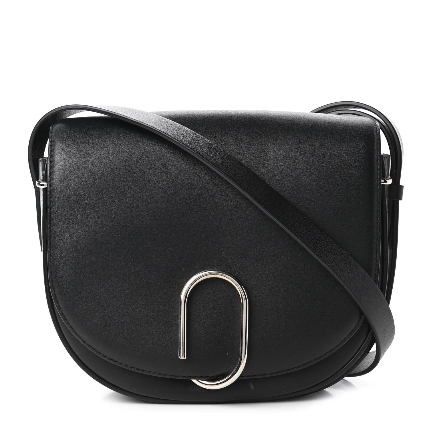3.1 Phillip Lim Calfskin Alix Saddle Crossbody Bag Black 1 of 9