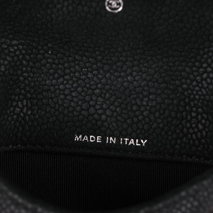 Chanel Iridescent Caviar Quilted Coin Purse Black 7 of 8