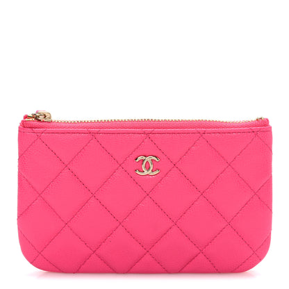 Chanel Caviar Quilted Small Cosmetic Case Pink 1 of 7