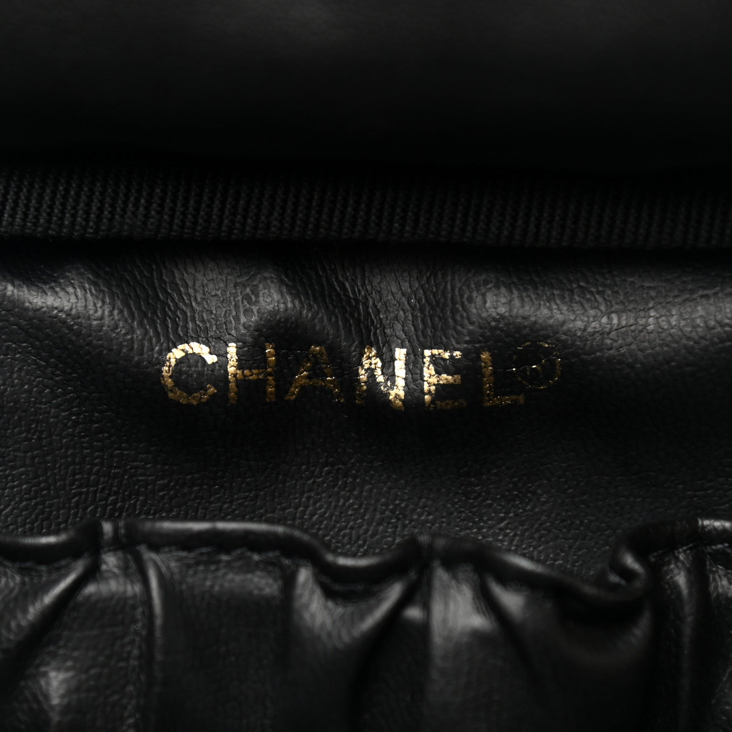 Chanel Lambskin Vanity Cosmetic Case Black 6 of 10