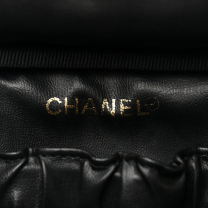Chanel Lambskin Vanity Cosmetic Case Black 6 of 10