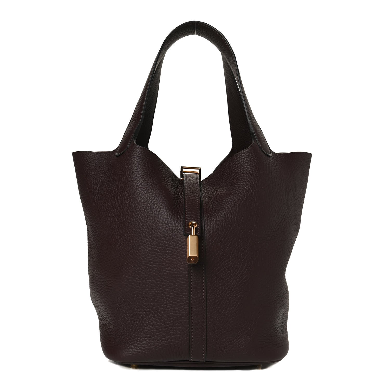 Hermes Taurillon Clemence Picotin Lock 22 MM Rouge Sellier 2 of 11