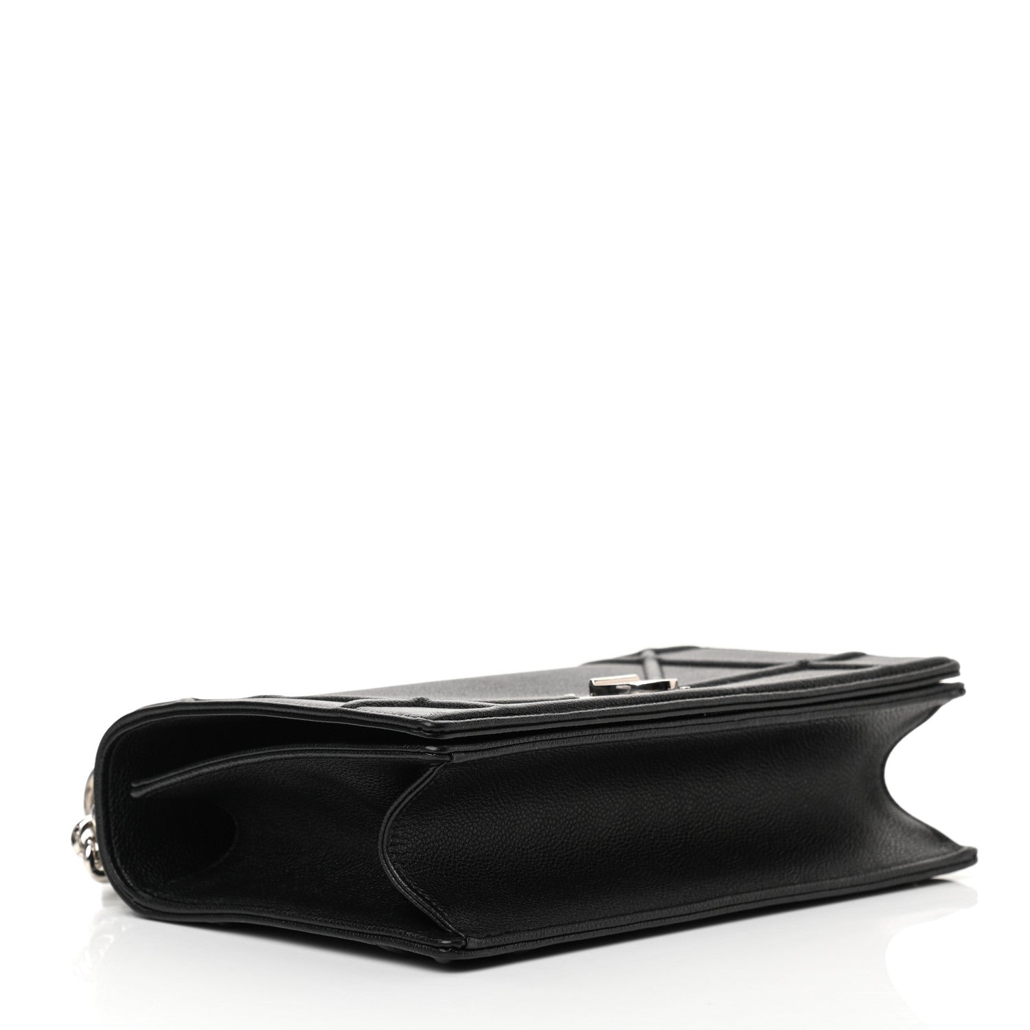 Christian Dior Grained Calfskin Medium Diorama Flap Bag Black 4 of 13
