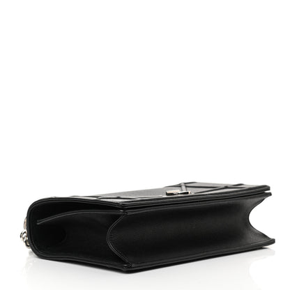 Christian Dior Grained Calfskin Medium Diorama Flap Bag Black 4 of 13