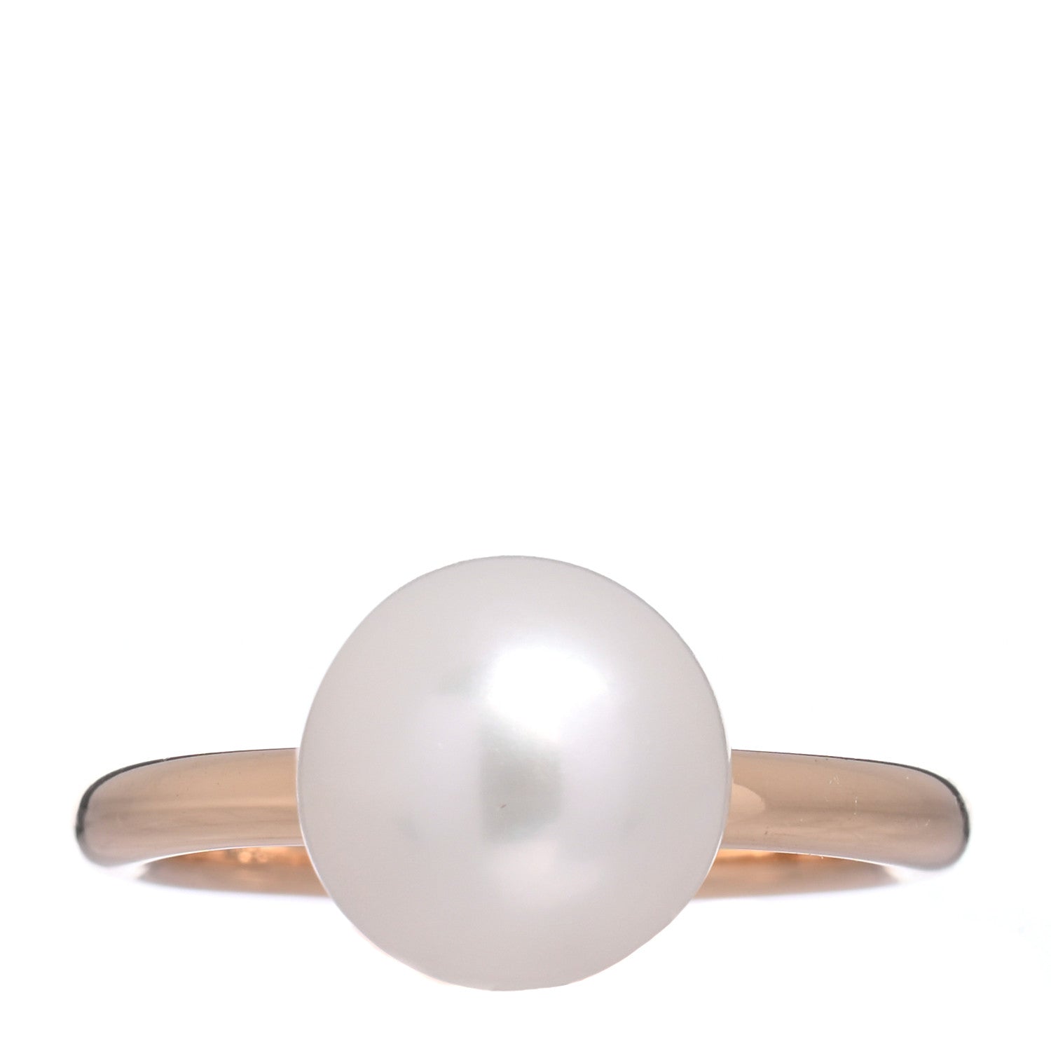 Tiffany 18K Rose Gold Pearl 8mm HardWear Ball Ring 47 4 1 of 5