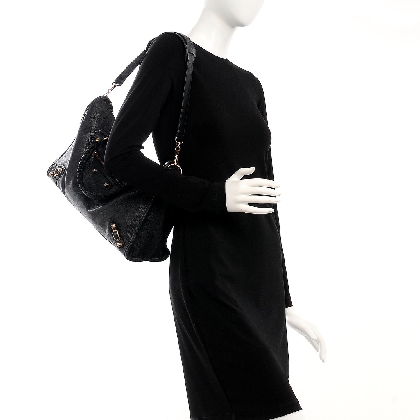 Agneau Giant 12 Rose Gold Hardware City Black