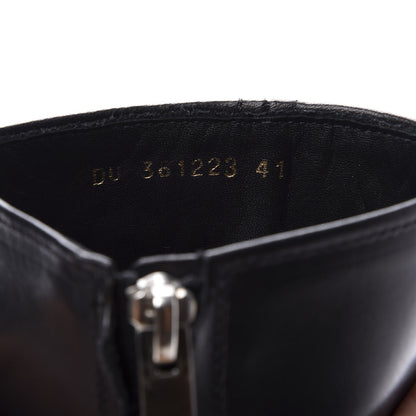 Saint Laurent Calfskin Studded Mens Wyatt Harness Boots 41 Black 10 of 11