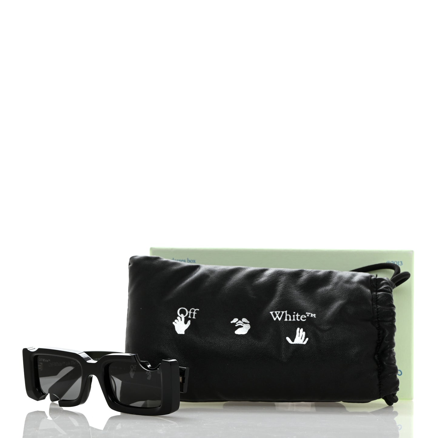 Acetate Cady Cutout Sunglasses Black
