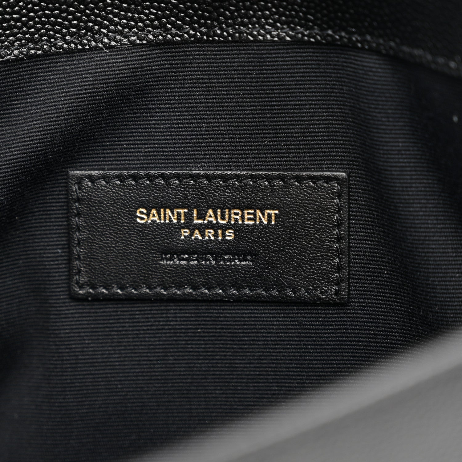 Saint Laurent Grain De Poudre Uptown Pouch Black 6 of 7