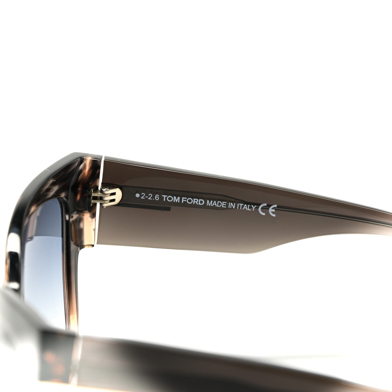 Tom Ford Acetate Anoushka Cat Eye Sunglasses TF371 Melange Grey Peach 5 of 6