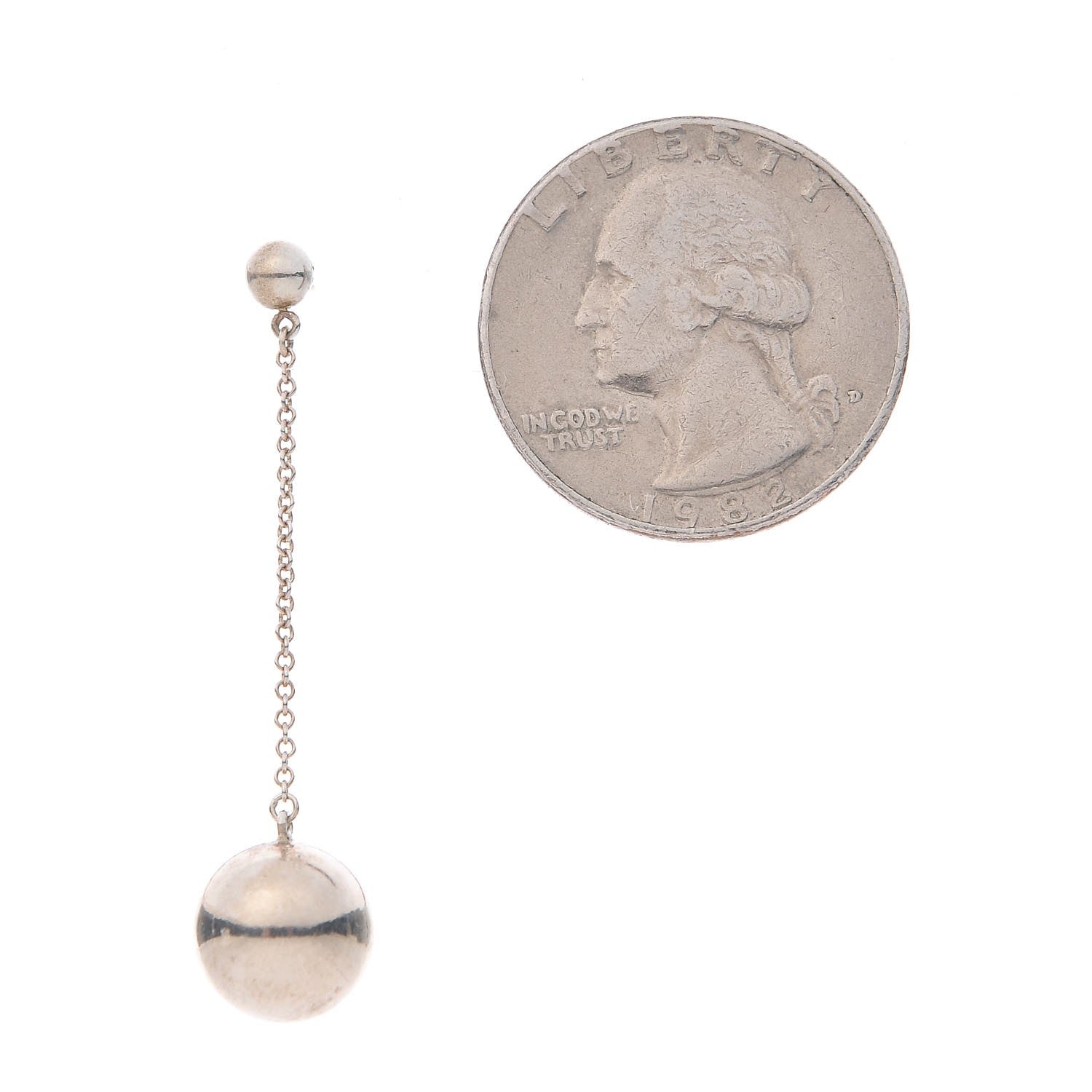 Tiffany Sterling Silver 10mm HardWear Ball Earrings 2 of 6