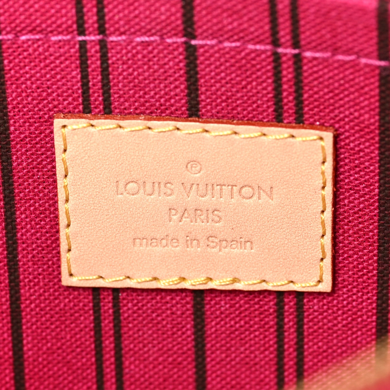 Louis Vuitton Monogram Neverfull MM GM Pochette Pivoine 6 of 6