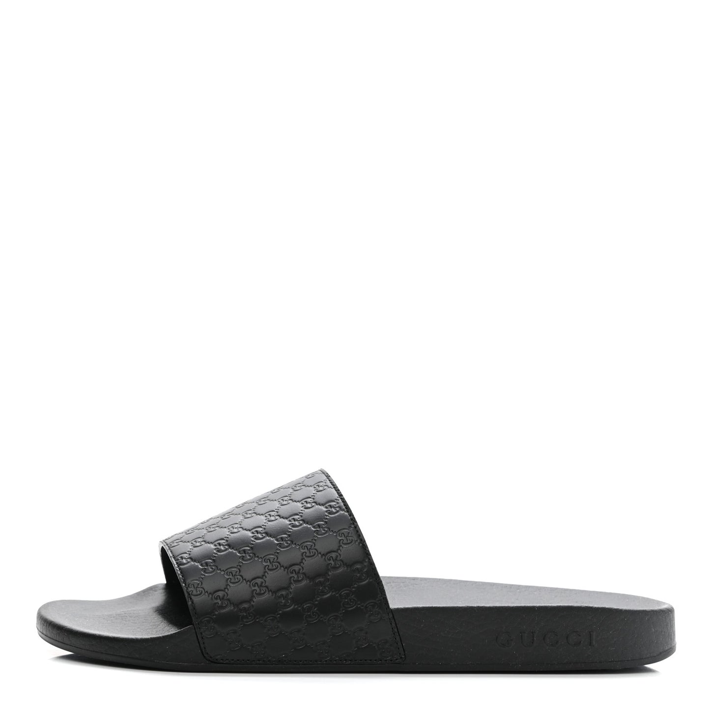 Microguccissima Mens Slide Sandals 8 Black